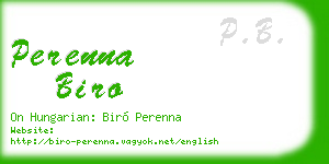 perenna biro business card