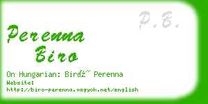 perenna biro business card